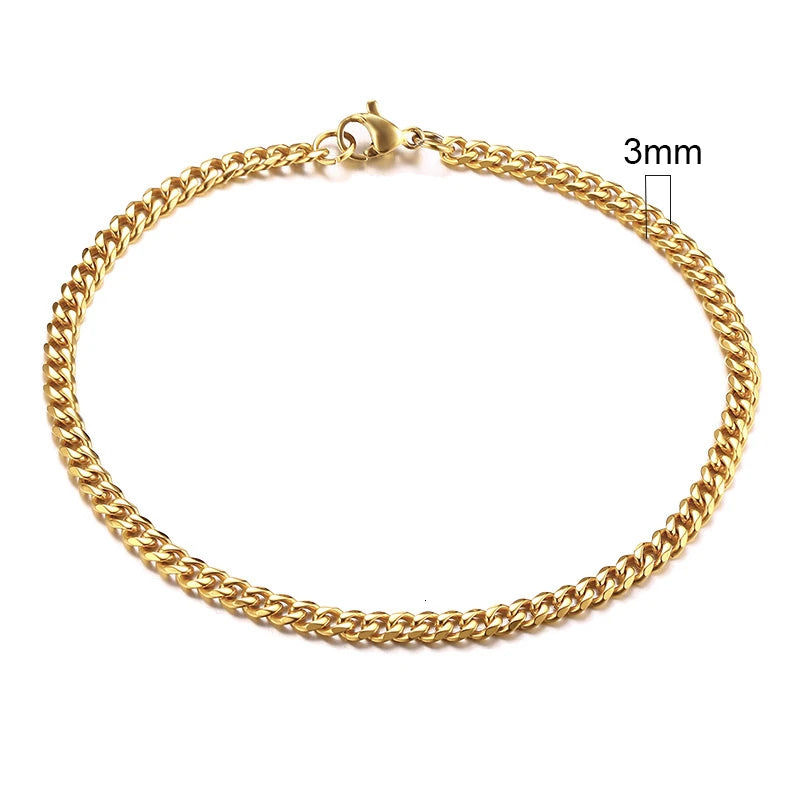 9MM AND 11MM STAINLESS STEEL BRACELET