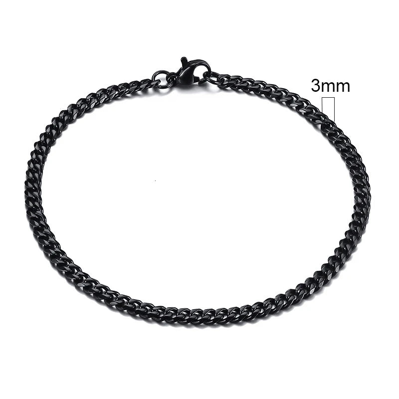 9MM AND 11MM STAINLESS STEEL BRACELET