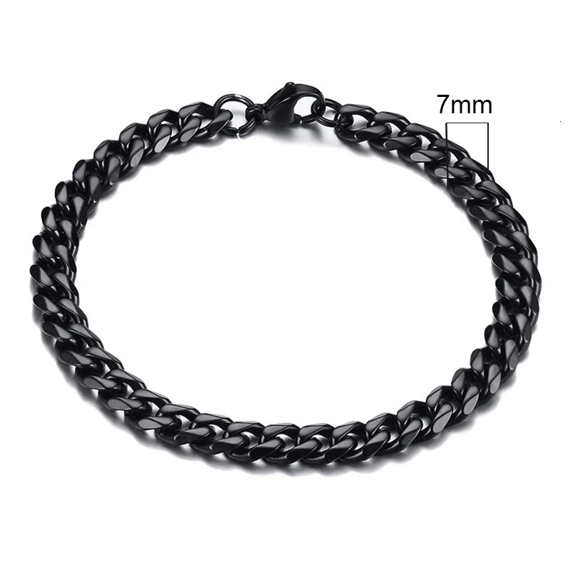 9MM AND 11MM STAINLESS STEEL BRACELET