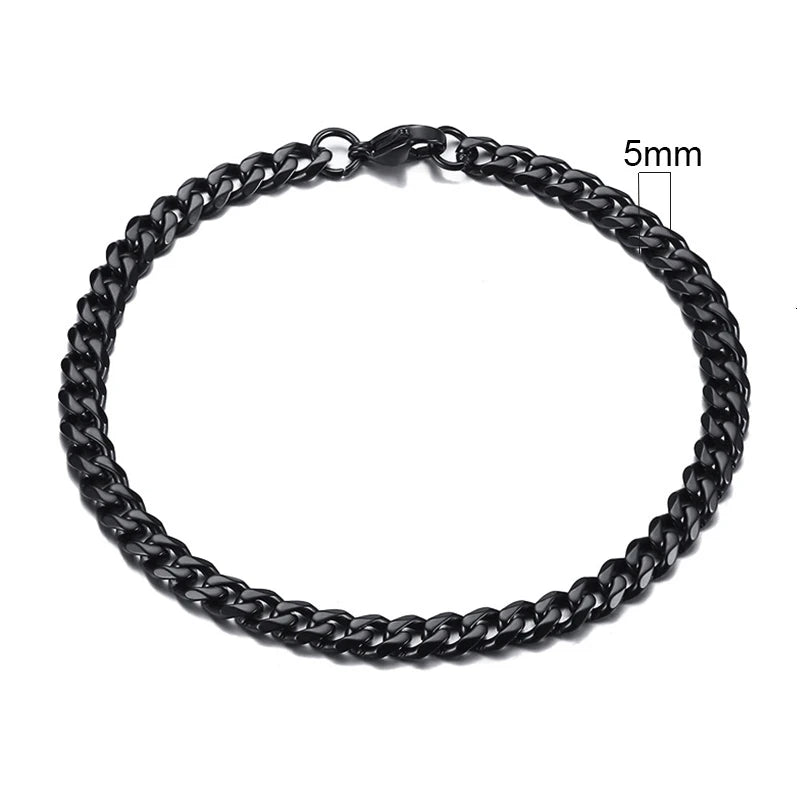 9MM AND 11MM STAINLESS STEEL BRACELET
