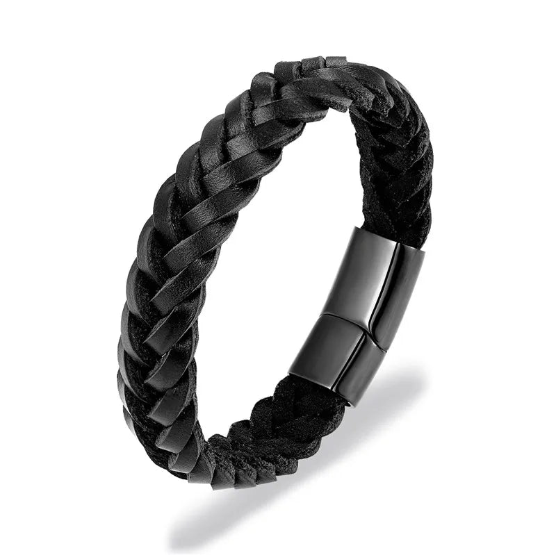 BRAIDED LEATHER BRACELET