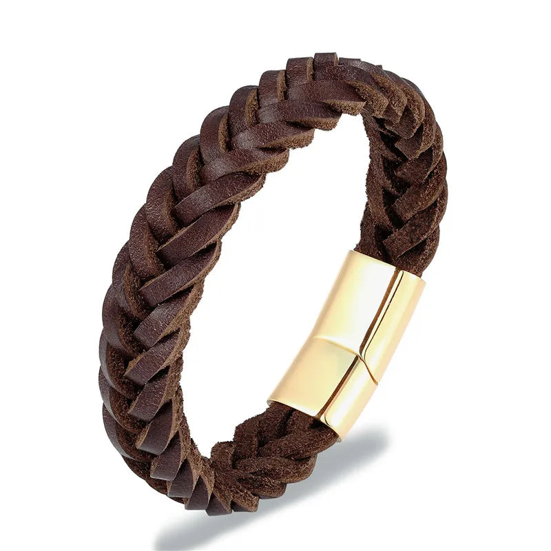 BRAIDED LEATHER BRACELET