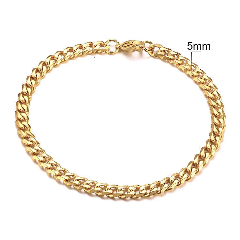 9MM AND 11MM STAINLESS STEEL BRACELET