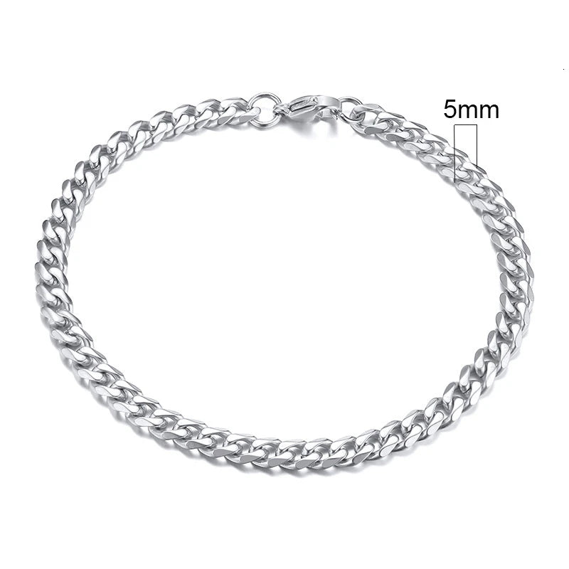 9MM AND 11MM STAINLESS STEEL BRACELET