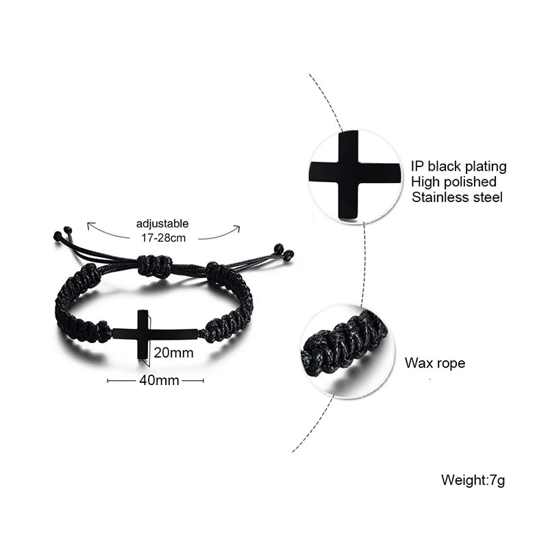 BRACELET WITH CROSS PENDANT