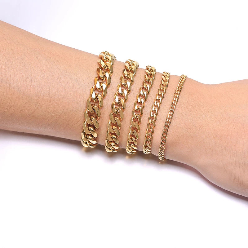 9MM AND 11MM STAINLESS STEEL BRACELET