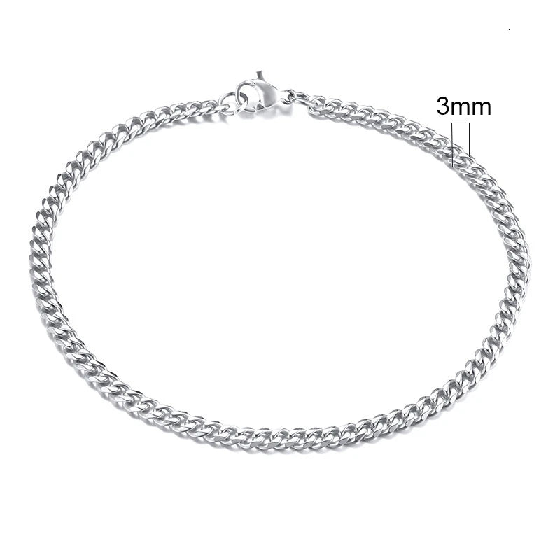 9MM AND 11MM STAINLESS STEEL BRACELET