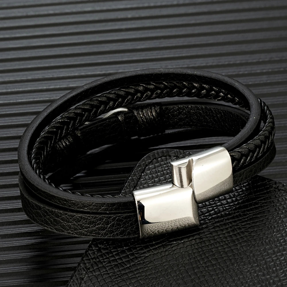 INFINITY LEATHER BRACELET