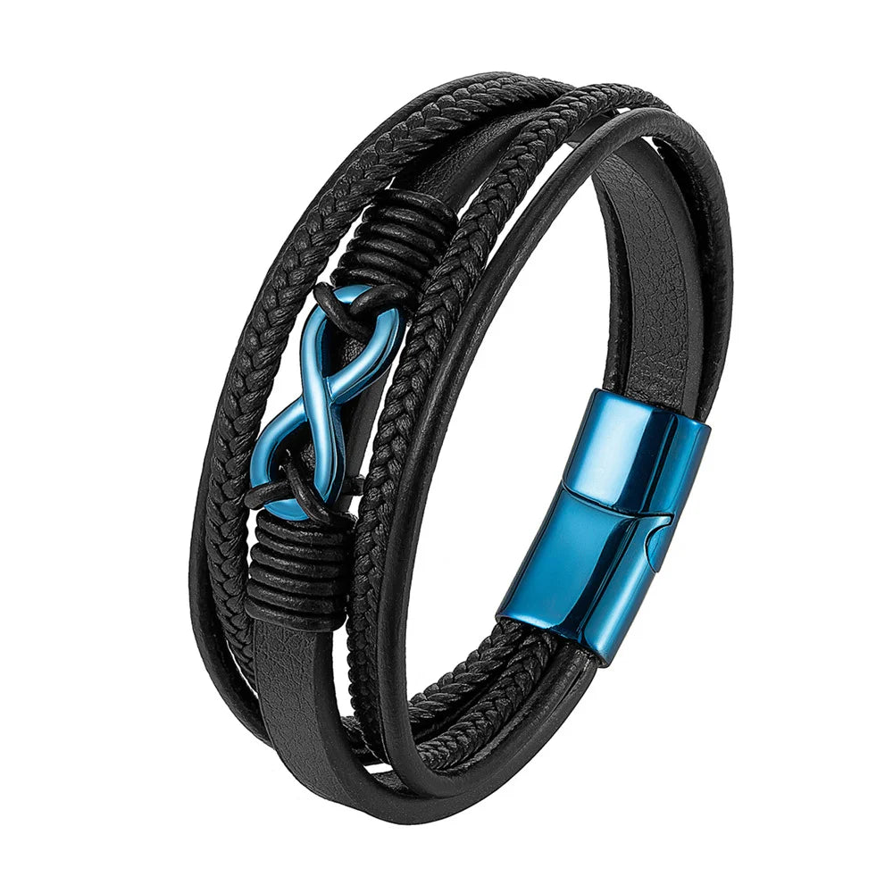 INFINITY LEATHER BRACELET