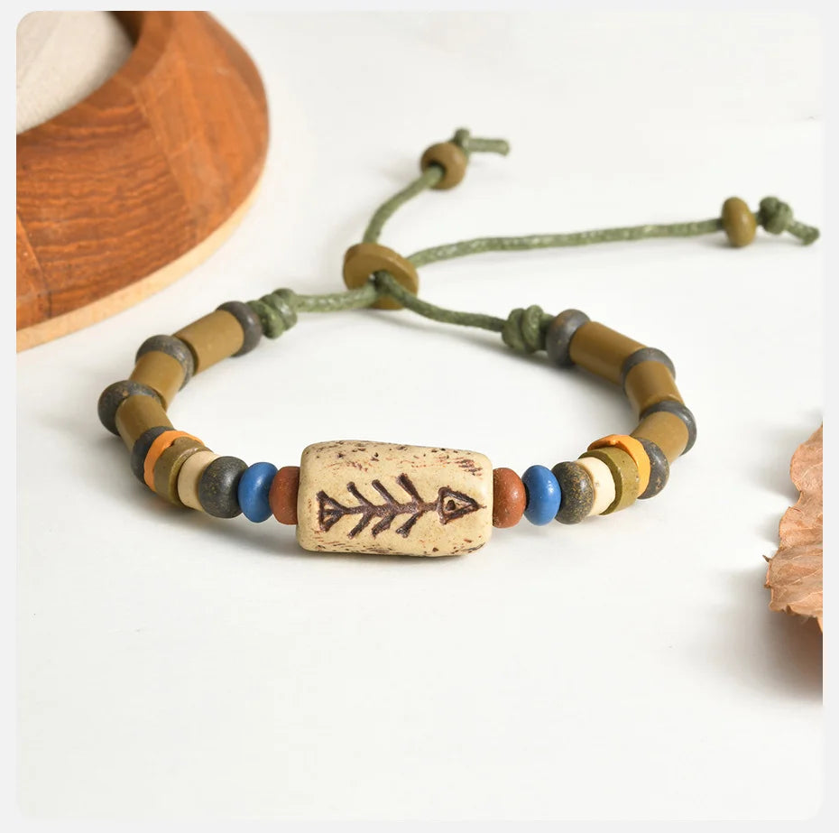 WOODEN FISH BRACELET