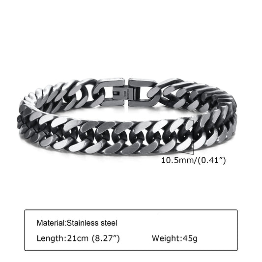 STAINLESS STEEL BRACELET - 10.5mm and 8.5mm