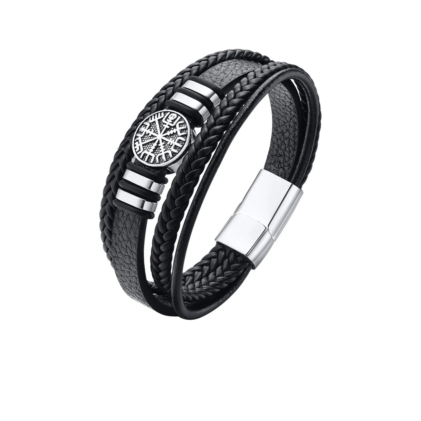 NORSE VIKING LEATHER BRACELET