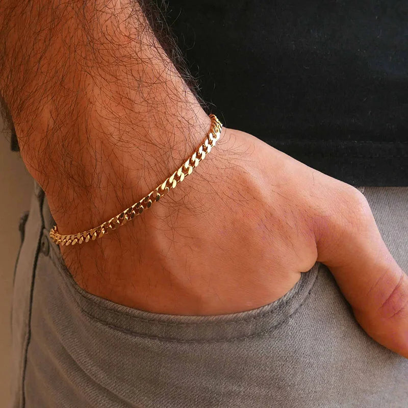 STAINLESS STEEL CHAIN BRACELET