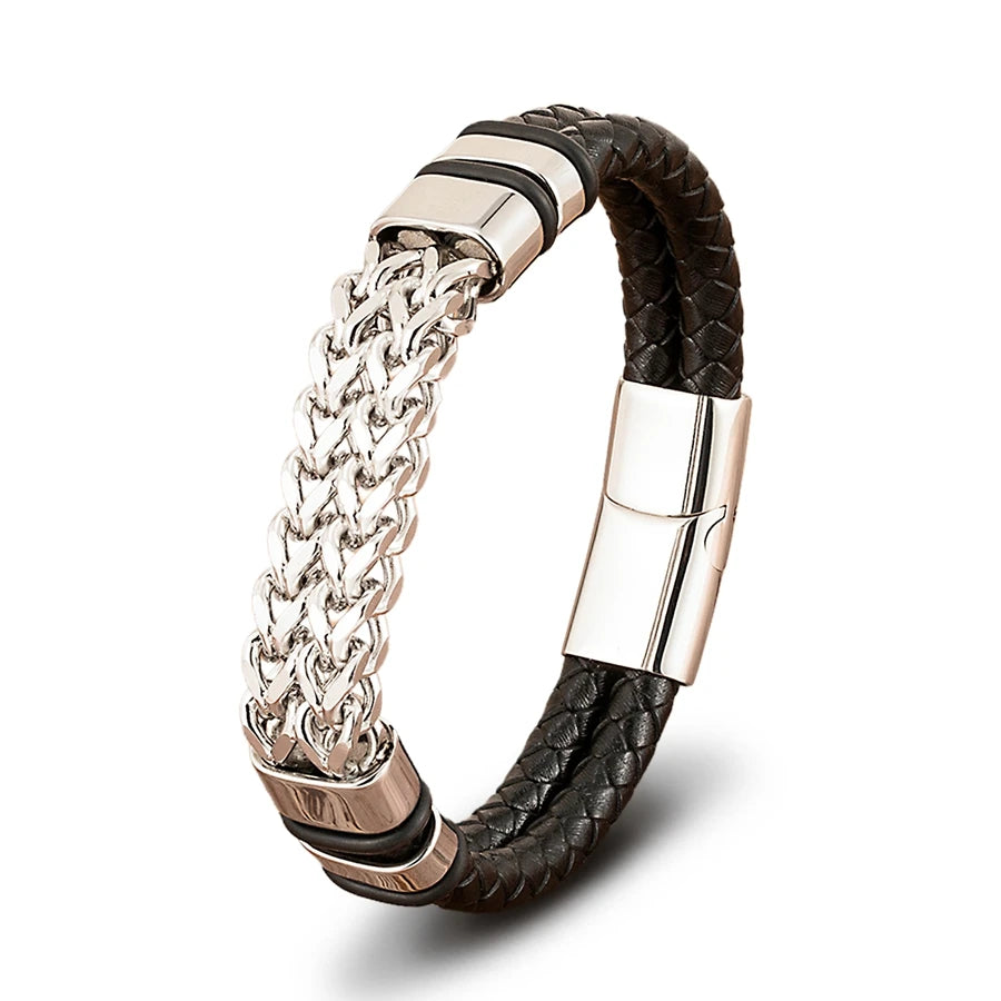 BRAIDED LEATHER BRACELET