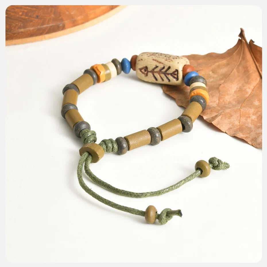 WOODEN FISH BRACELET