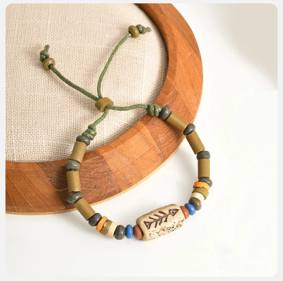 WOODEN FISH BRACELET