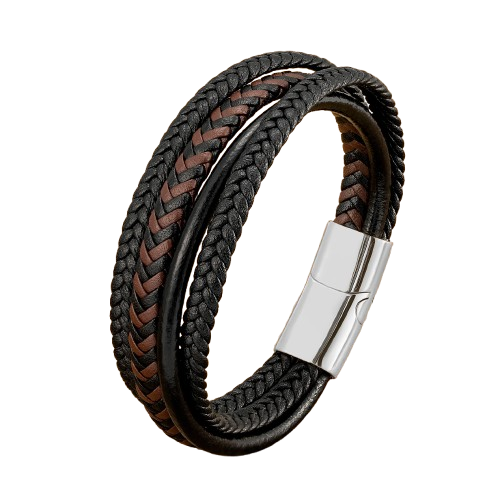 MEN'S BRAIDED LEATHER BRACELET