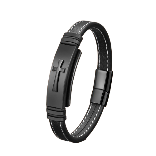 MEN'S BRACELET WITH CROSS