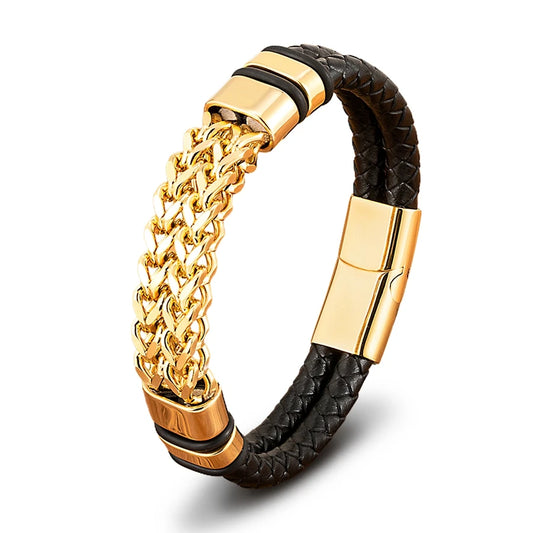 BRAIDED LEATHER BRACELET