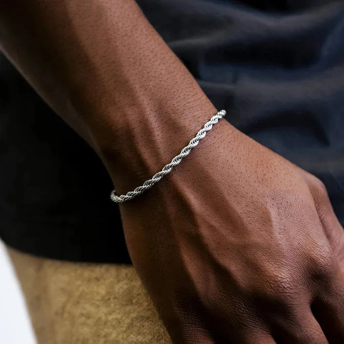 STAINLESS STEEL ROPE CHAIN BRACELET