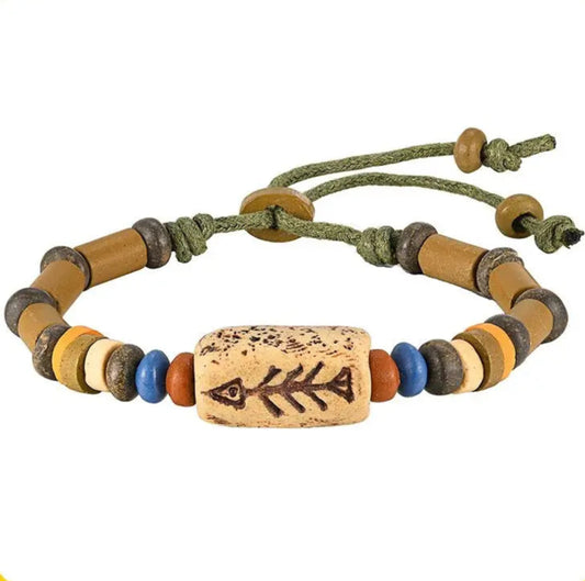 WOODEN FISH BRACELET